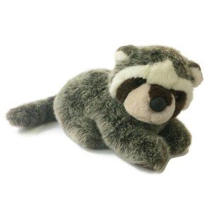 Douglas Cuddle Toys Raccoon Plush 10" Stuffed Animal Toy Realistic Laying Toy